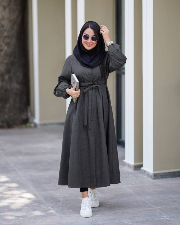 مانتو دو کمربندی مدل کمند (ضمانت اصالت) - Image 15