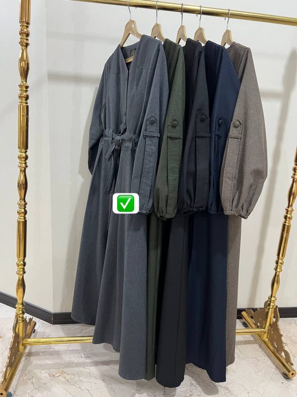 مانتو دو کمربندی مدل کمند (ضمانت اصالت) - Image 7