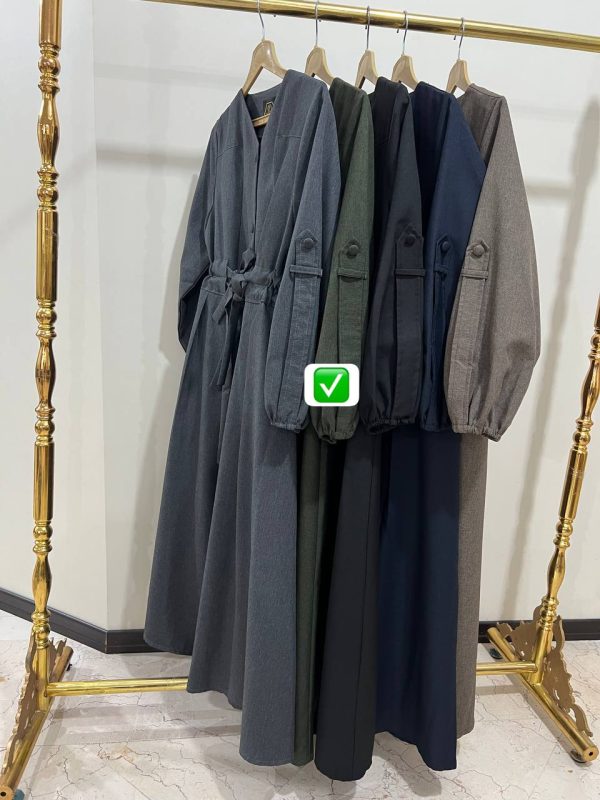 مانتو دو کمربندی مدل کمند (ضمانت اصالت) - Image 6