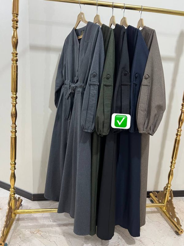 مانتو دو کمربندی مدل کمند (ضمانت اصالت) - Image 5