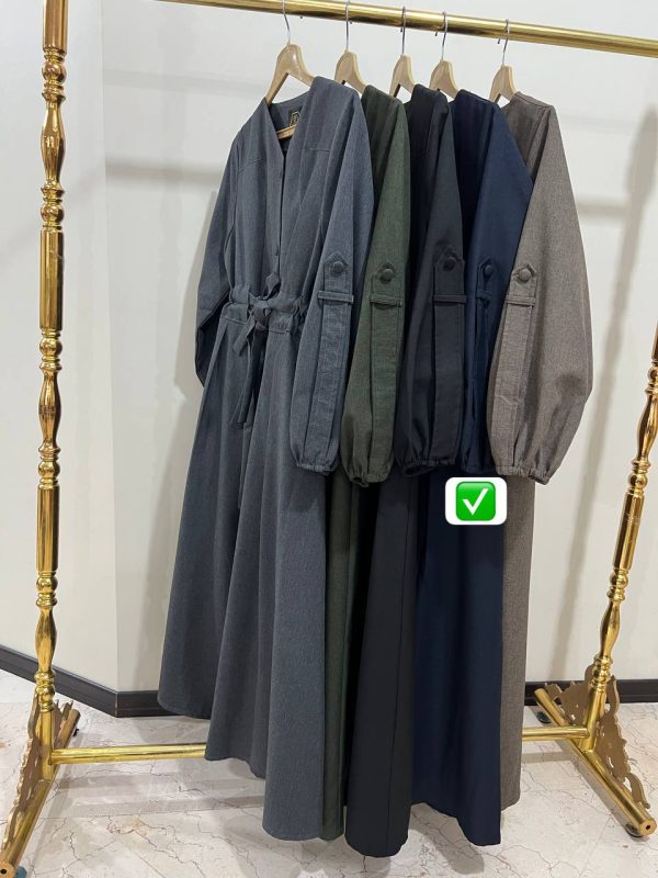 مانتو دو کمربندی مدل کمند (ضمانت اصالت) - Image 4