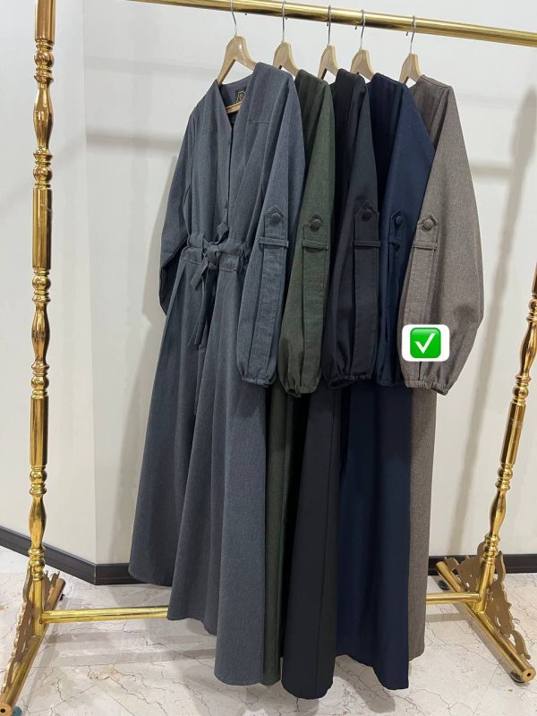 مانتو دو کمربندی مدل کمند (ضمانت اصالت) - Image 3