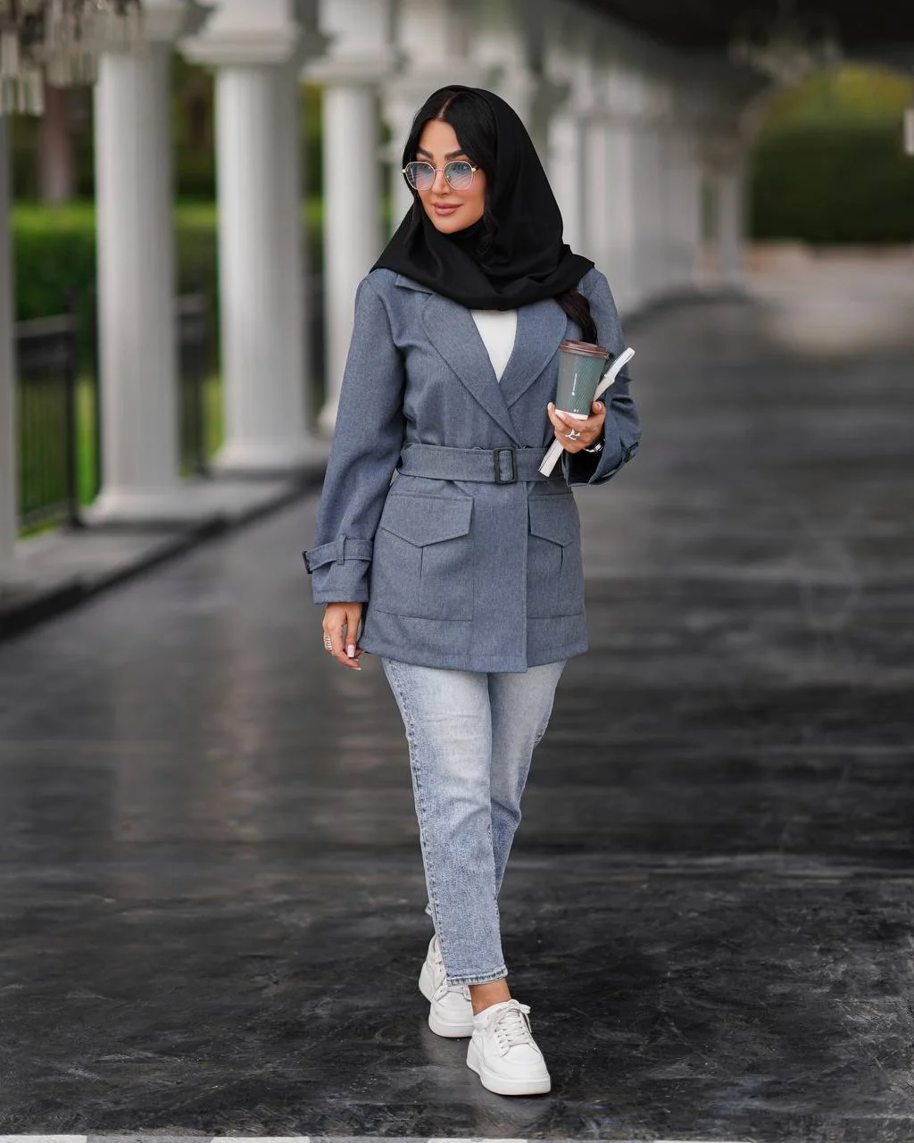 یقه انگلیسی جیب پاکتی مدل نسیم