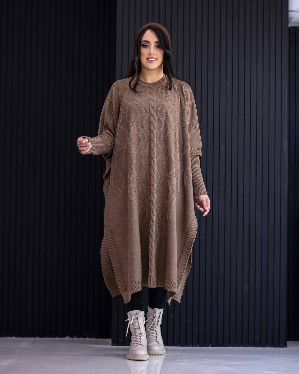 پانچو بافت مدل شراره