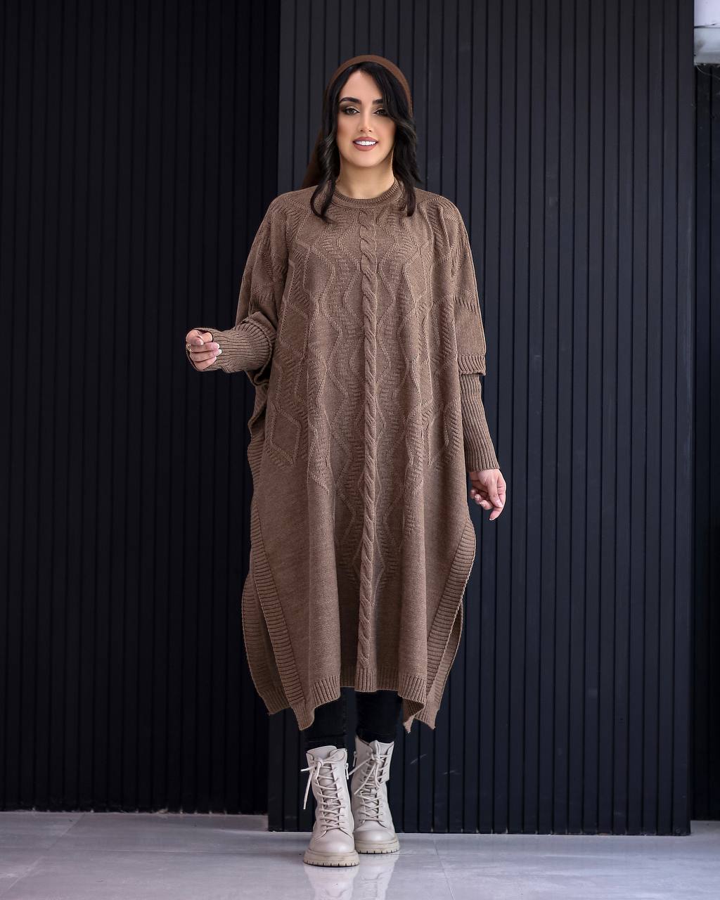 پانچو بافت مدل شراره