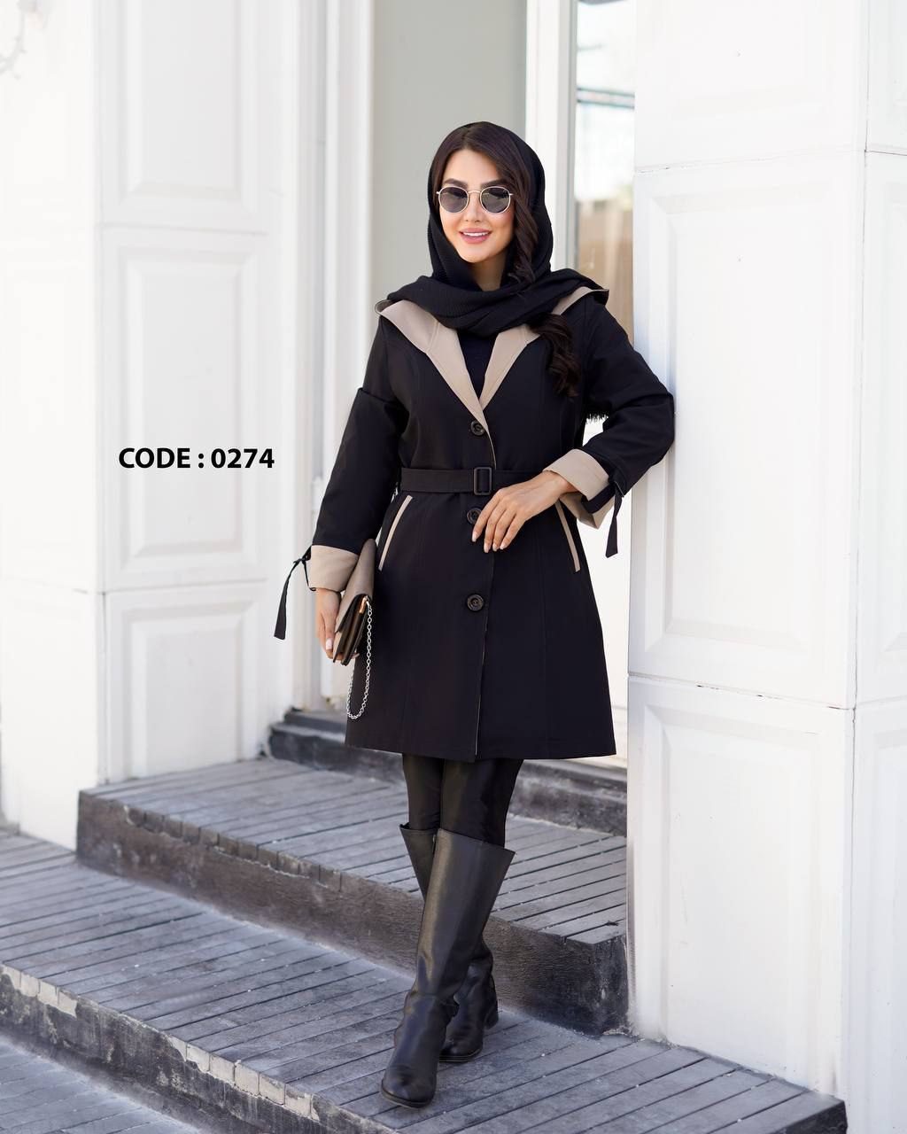 بارانی کلاهدار کد 0247