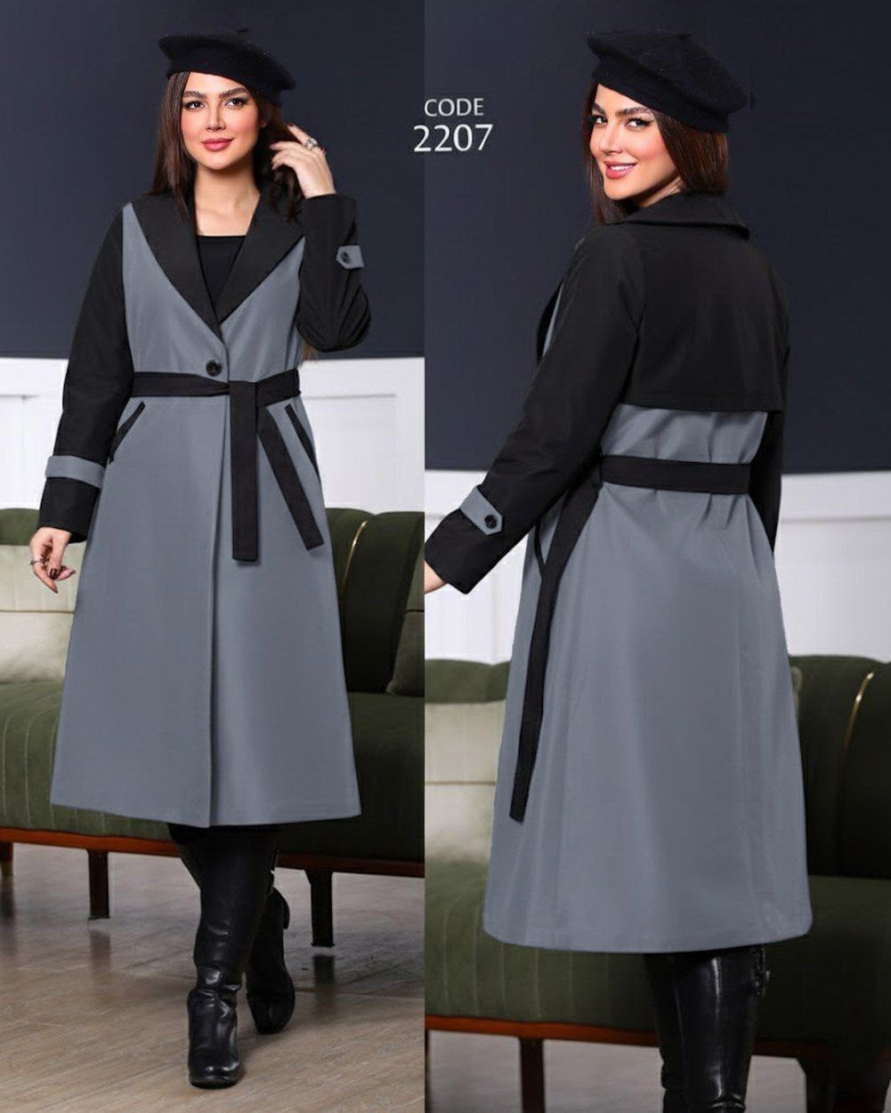 بارانی آستردار کد 2207 (ضمانت اصالت و ارسال رایگان) - Image 8