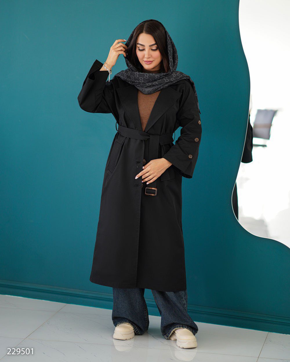 بارانی کتان مدل آلند (ضمانت اصالت و ارسال رایگان) - Image 3