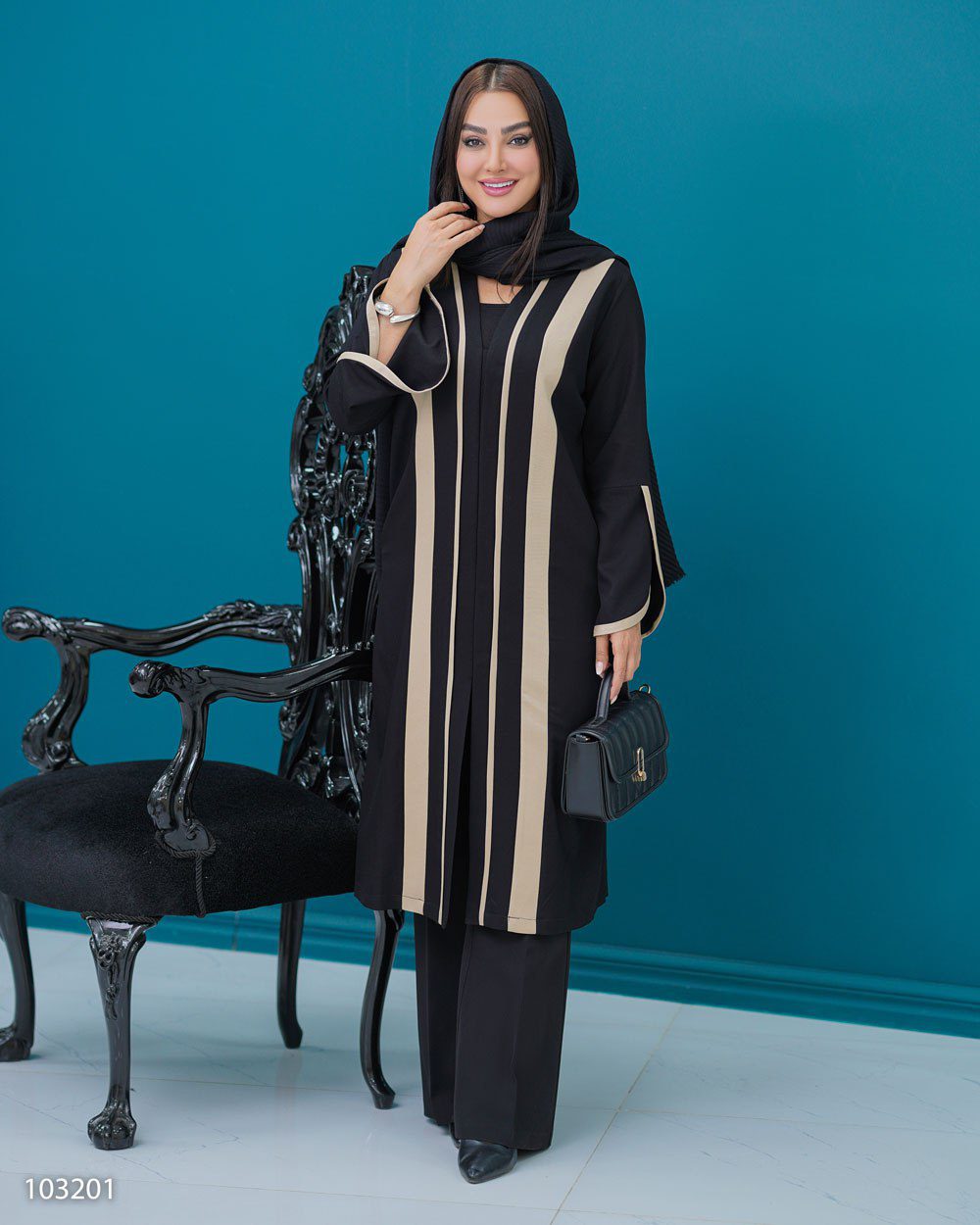 مانتو یقه هفت مدل شایسته (ضمانت اصالت و ارسال رایگان)