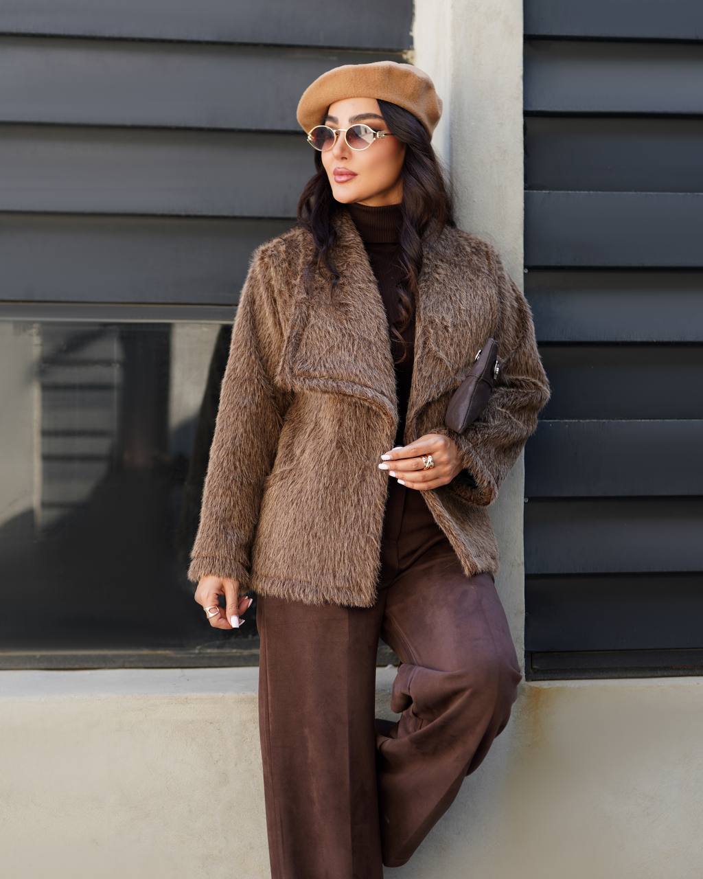 کت پوست سموری آستردار تبری