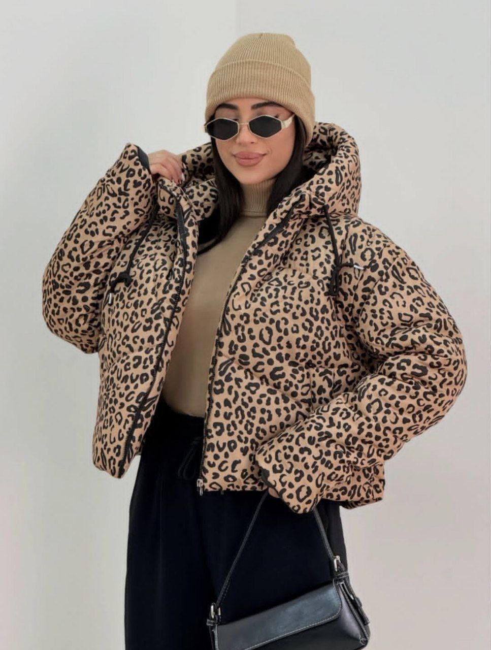 کاپشن پلنگی آستردار زنانه (ضمانت اصالت و ارسال رایگان)