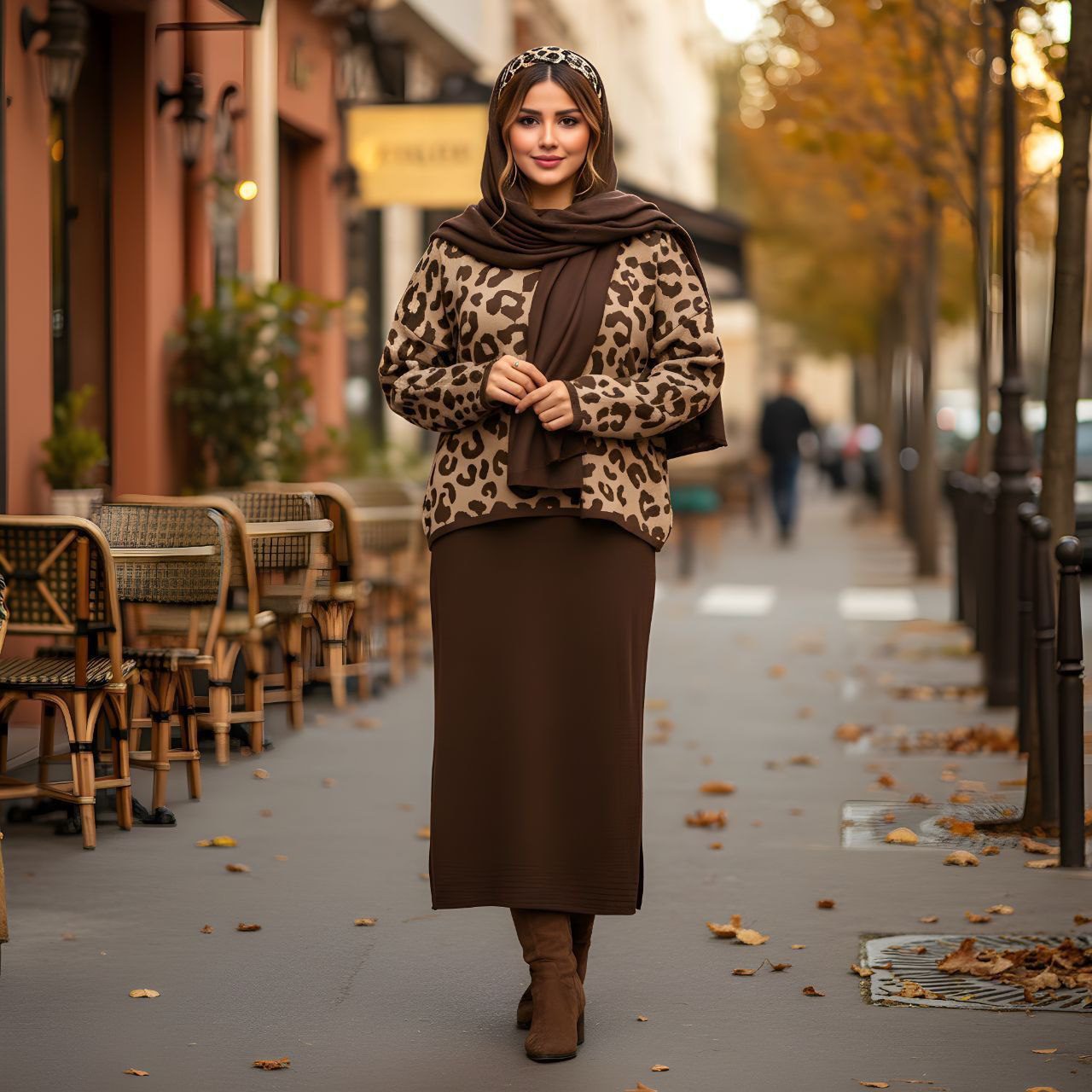 ست سارافون و رویه بافت زنانه