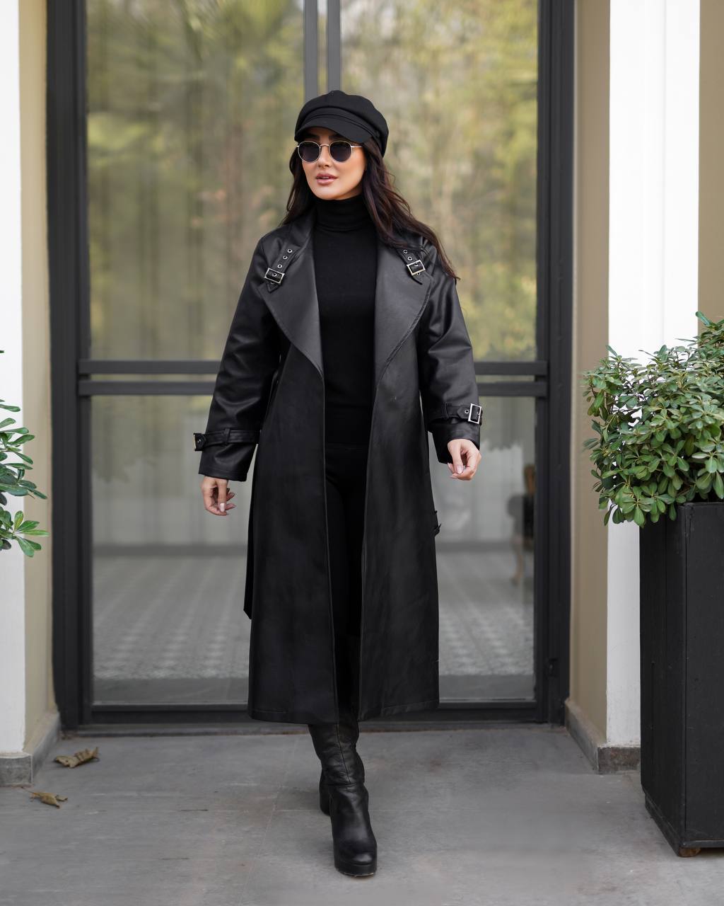 پالتو چرم آستردار زنانه کد 235 (ضمانت اصالت و ارسال رایگان) - Image 2