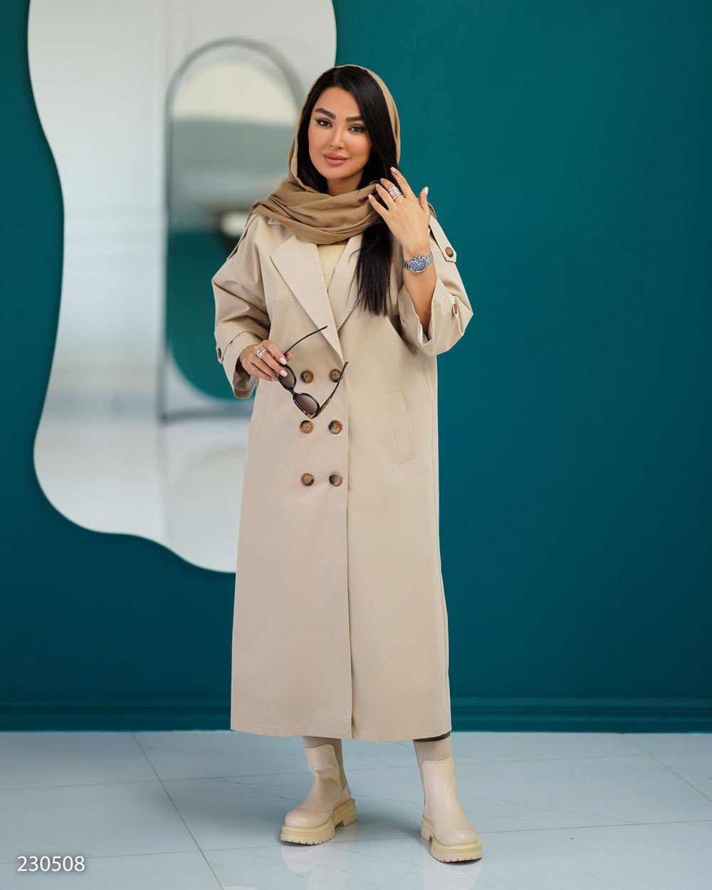 بارانی آستردار زنانه مدل راوش (ضمانت اصالت و ارسال رایگان) - Image 4