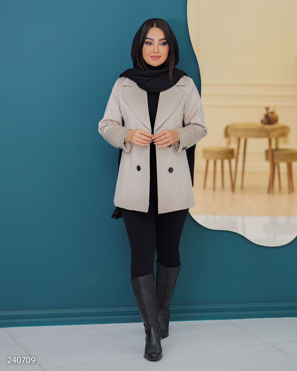 پالتو فوتر یقه انگلیسی کایان (ضمانت اصالت و ارسال رایگان) - Image 4