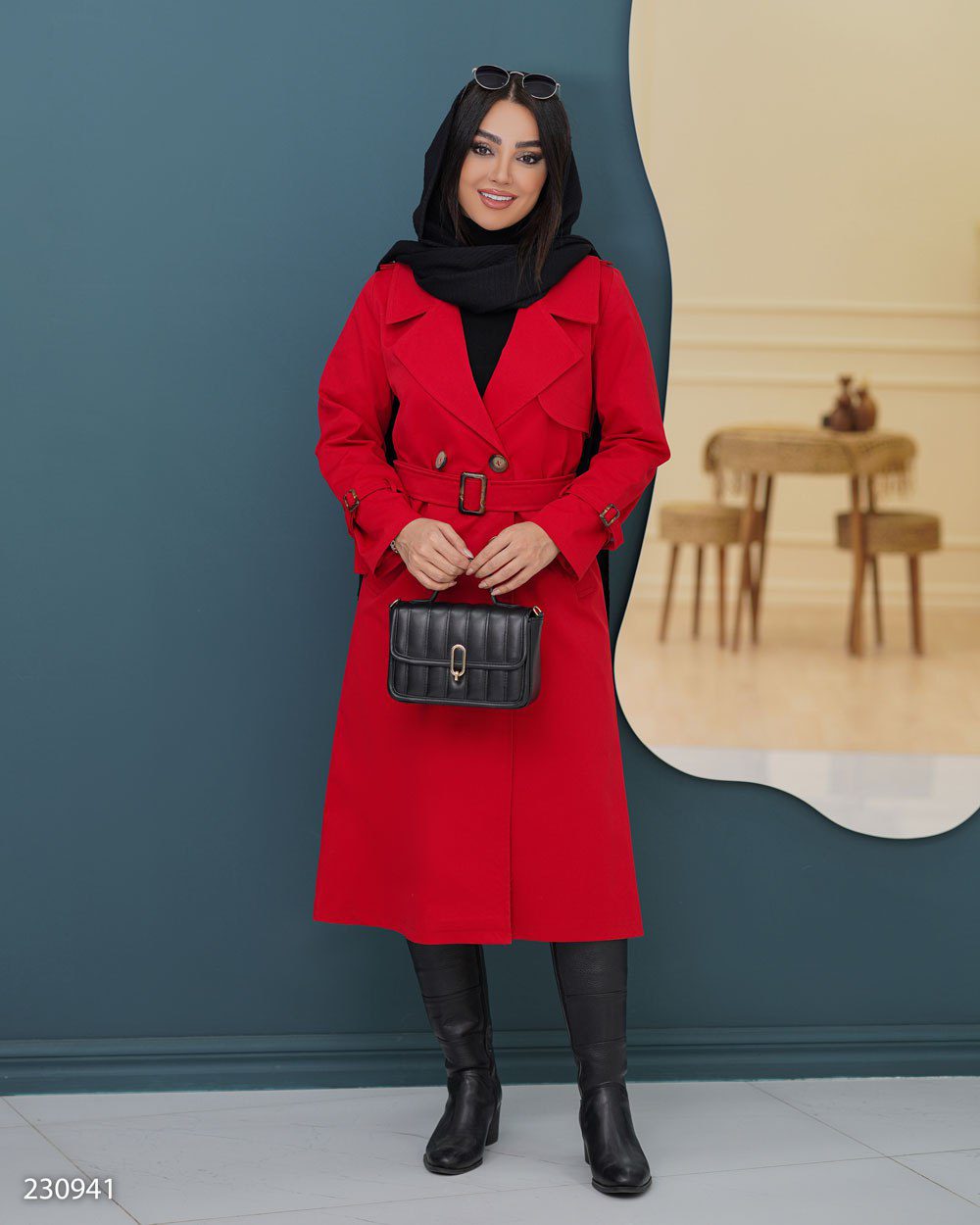 بارانی کتان آستردار لاریسا (ضمانت اصالت و ارسال رایگان) - Image 5