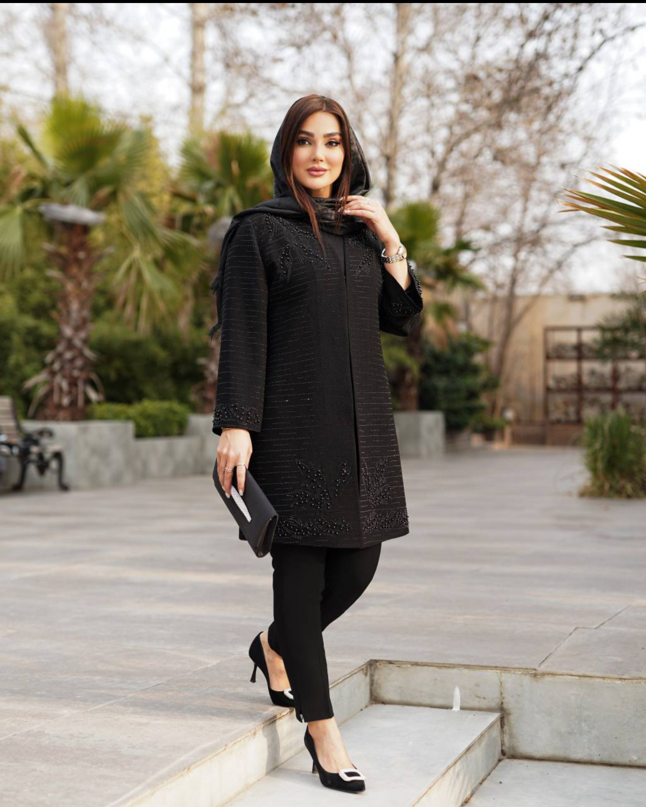 مانتو یقه هفت زنانه آینور (ضمانت اصالت و ارسال رایگان)