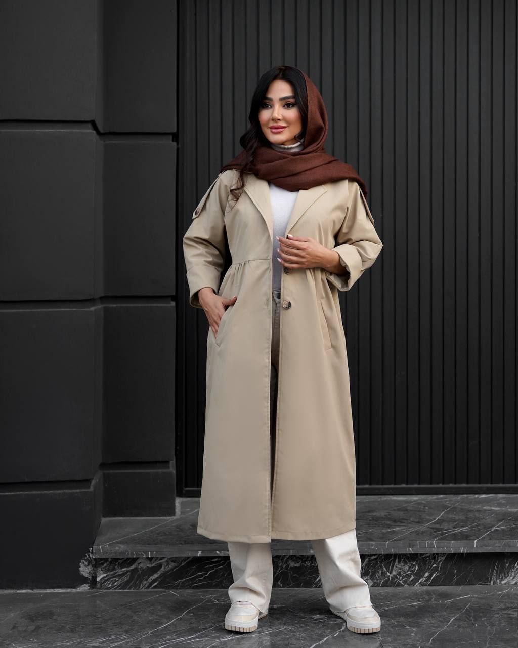 بارانی کتان زارا مدل ندا (ضمانت اصالت و ارسال رایگان)