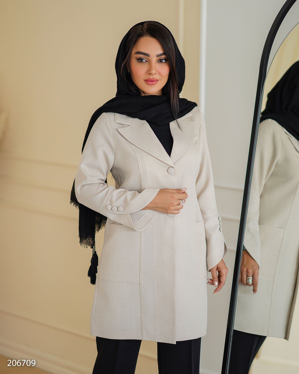 مانتو یقه انگلیسی سامینا (ضمانت اصالت و ارسال رایگان) - Image 2