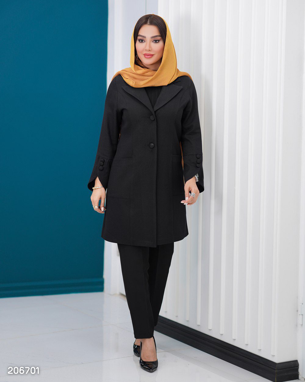 مانتو یقه انگلیسی سامینا (ضمانت اصالت و ارسال رایگان) - Image 3