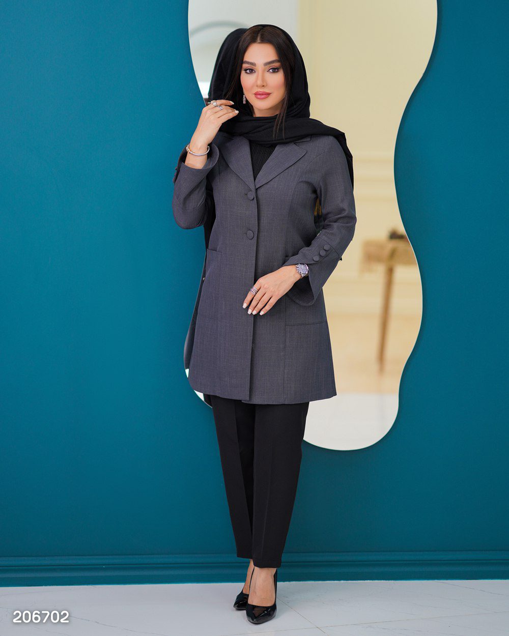 مانتو یقه انگلیسی سامینا (ضمانت اصالت و ارسال رایگان) - Image 6