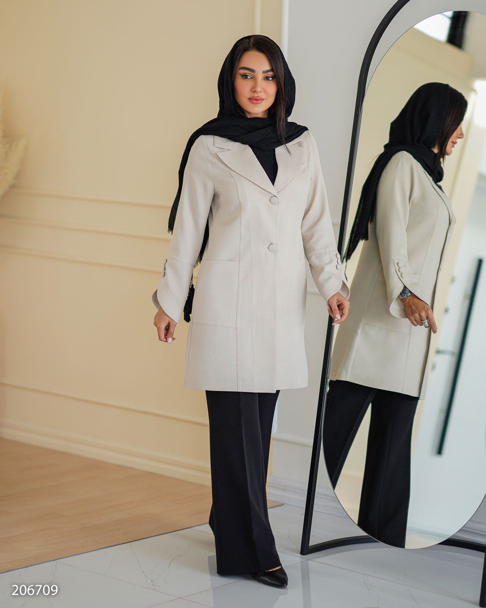 مانتو یقه انگلیسی سامینا (ضمانت اصالت و ارسال رایگان) - Image 10