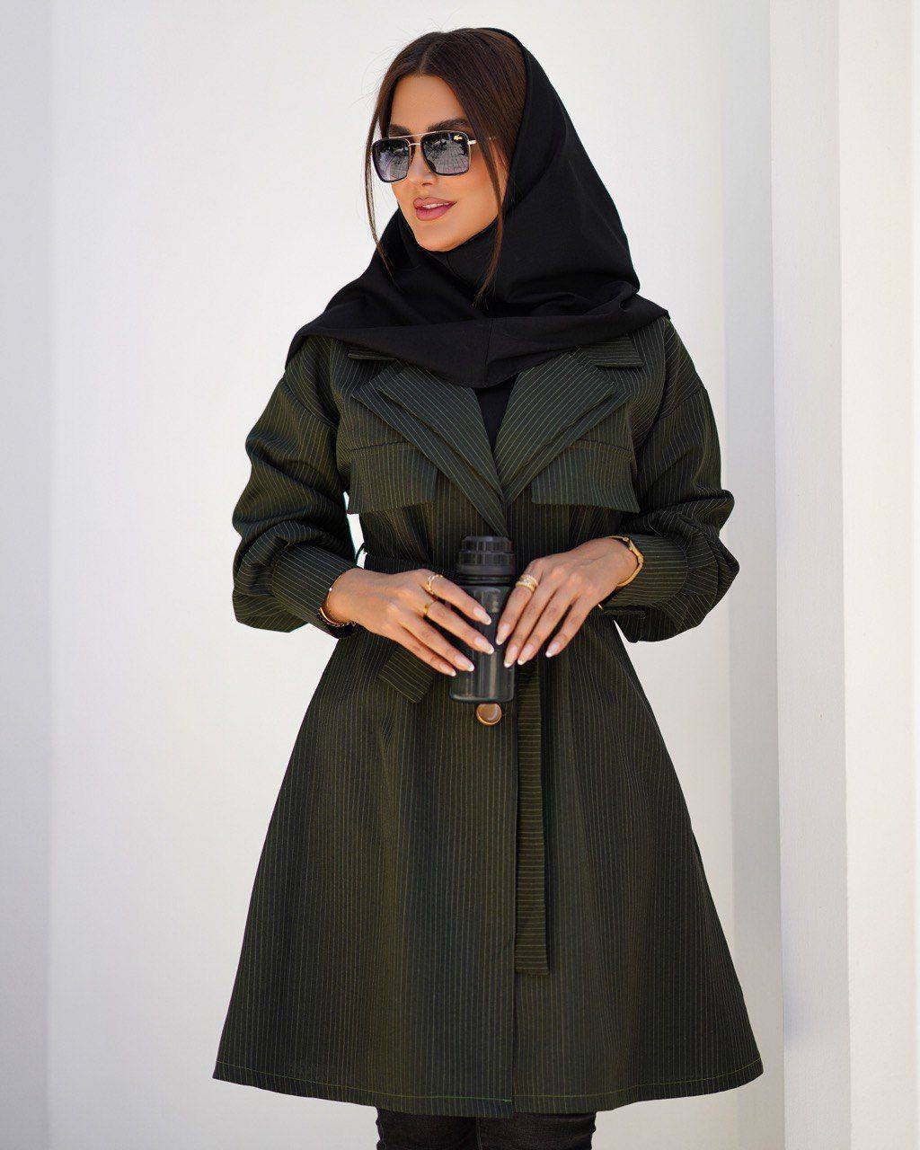 مانتو دویقه دیپلمات کوتاه (ضمانت اصالت و ارسال رایگان ) - Image 6