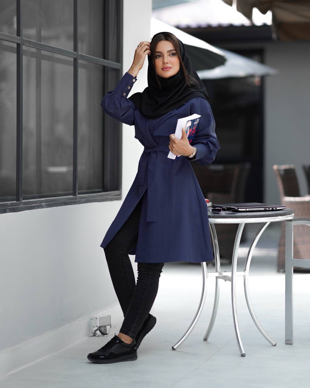 مانتو دویقه دیپلمات کوتاه (ضمانت اصالت و ارسال رایگان ) - Image 7