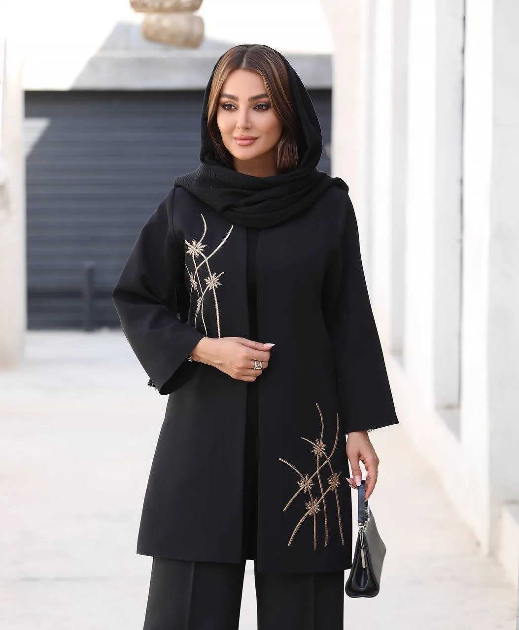 مانتو گلدوزی شده زنانه مدل آیلین